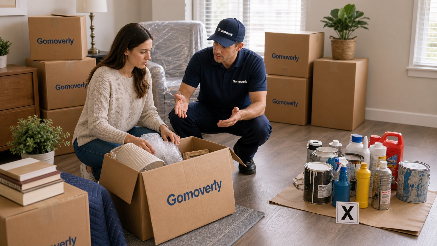 Gomoverly branded moving guide image for What Movers Will Not Move: Complete List